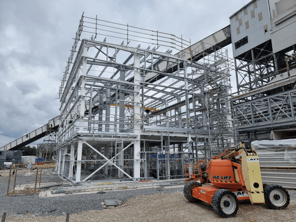 Steelwork Erected at Lostock Sustainable Energy Plant image